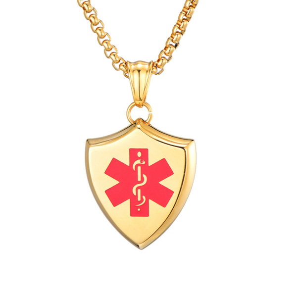 golden-shield-design-medical-id-pendant-necklace-idp2101g-medical-id